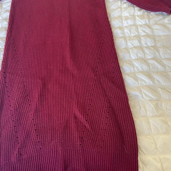 Lacademie Aurelie Maroon sweater dress - Picture 4 of 10